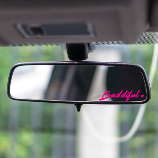 Baddiful Mirror Decal