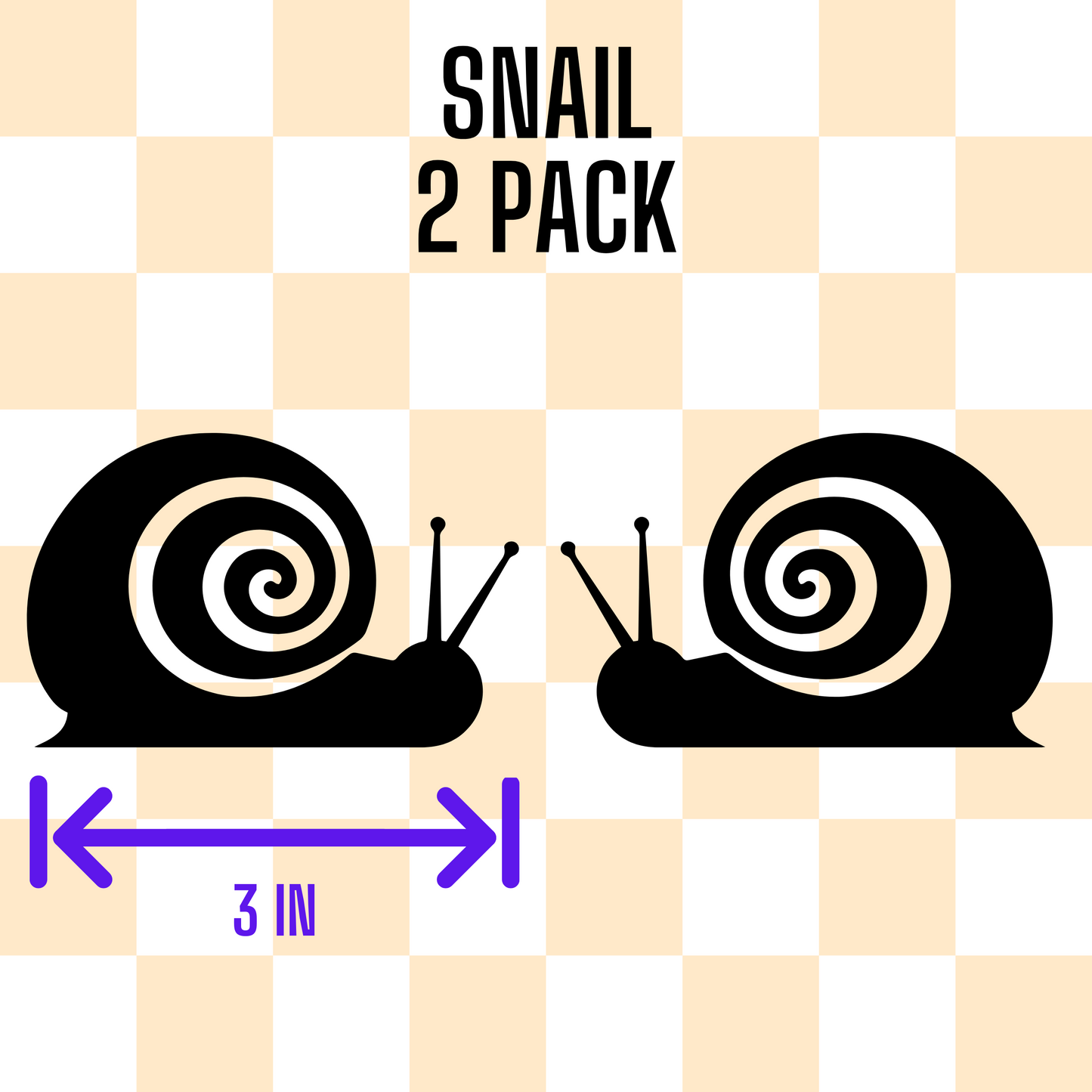 Snail Decals- 2 Pack