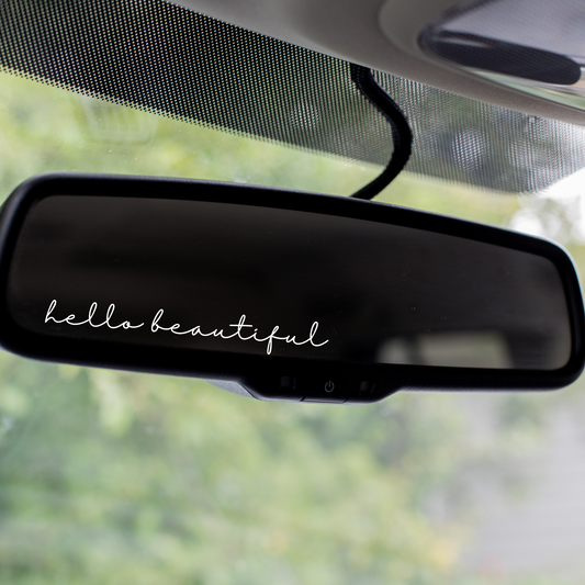 Hello Beautiful Mirror Affirmation