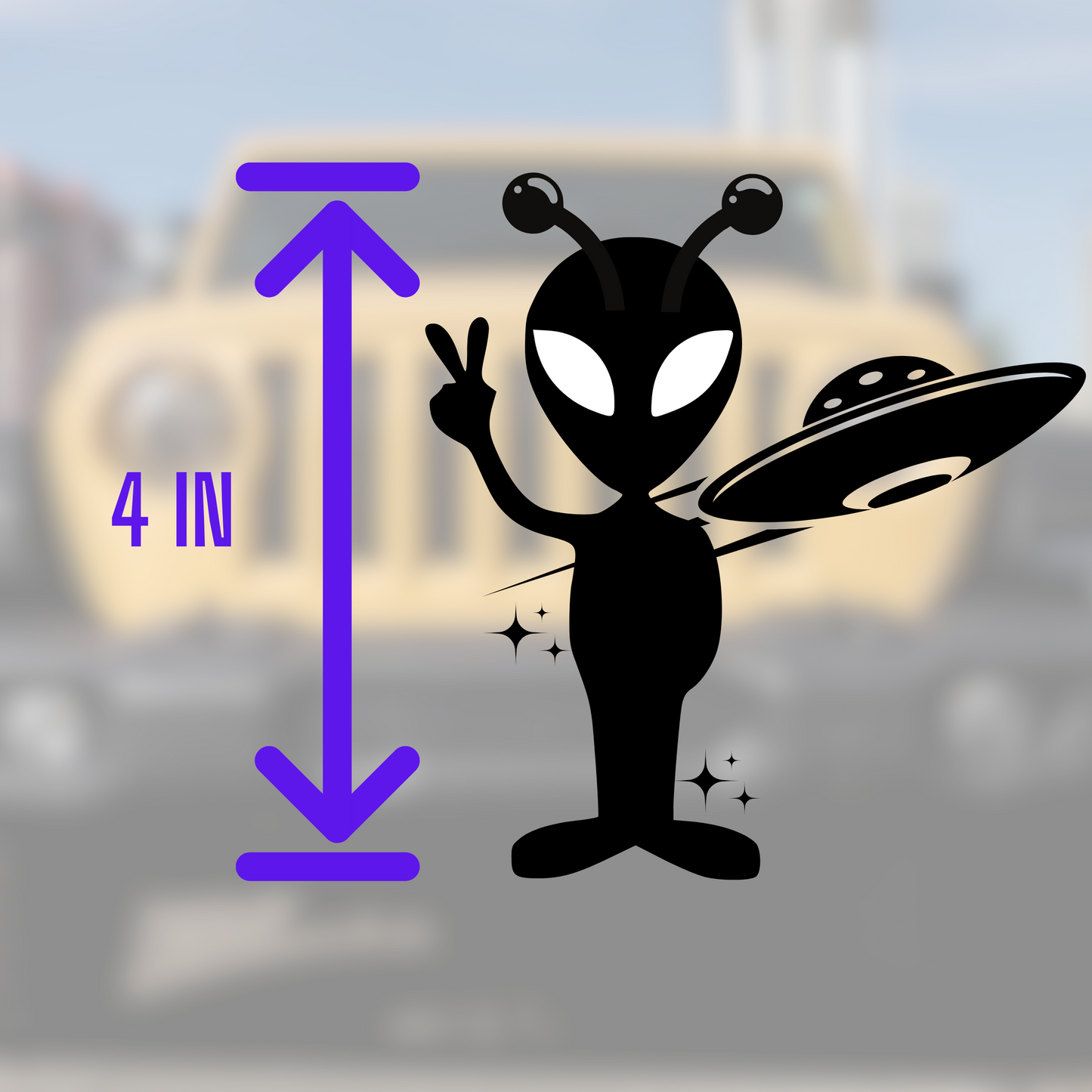 Alien and UFO Decal