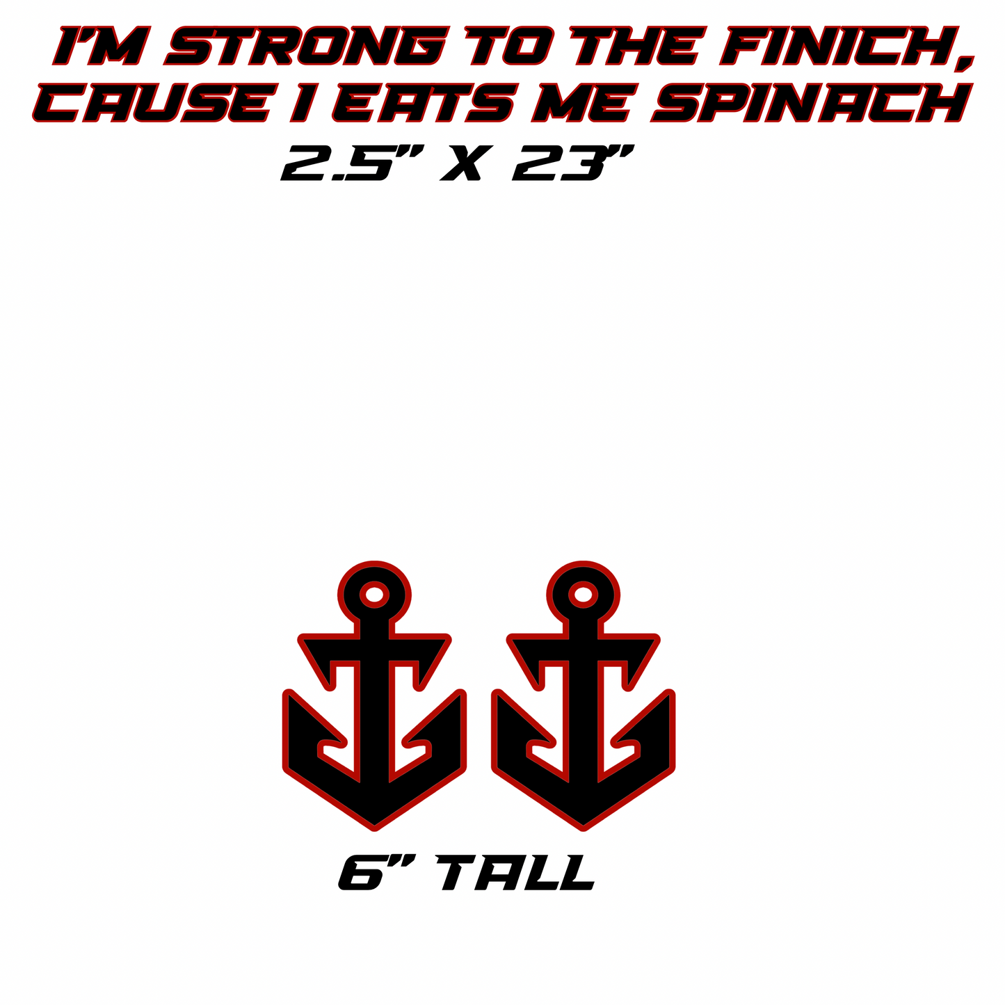 I'm Strong To The Finich - single