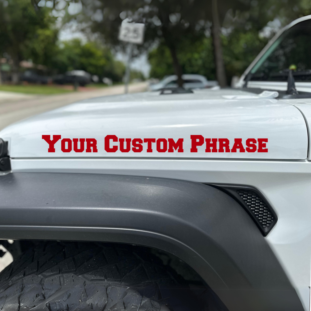 Custom Set of Hood Names- Design Your Own Decal! – That’s Ducked Up