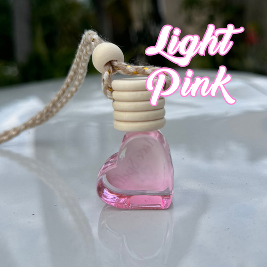 Hanging Car Diffuser- Light Pink Heart