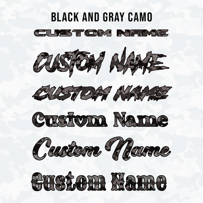 Camo Pattern Hood Name