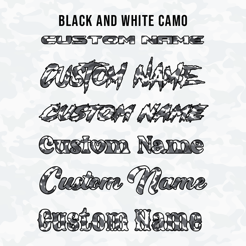 Camo Pattern Hood Name