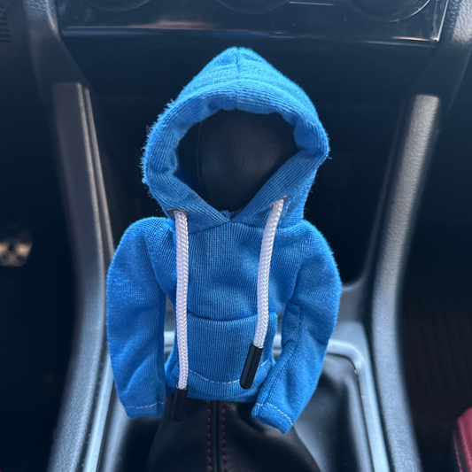 Shifter Cover- Blue Hoodie