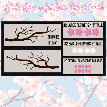 Two Tone Cherry Blossom Side Graphics