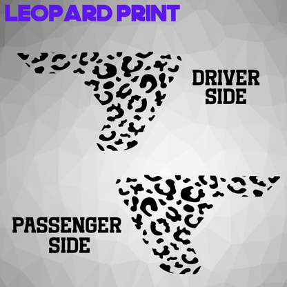 Fender Vent Decal - Leopard Print