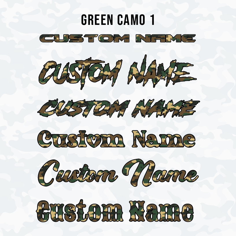 Camo Pattern Hood Name