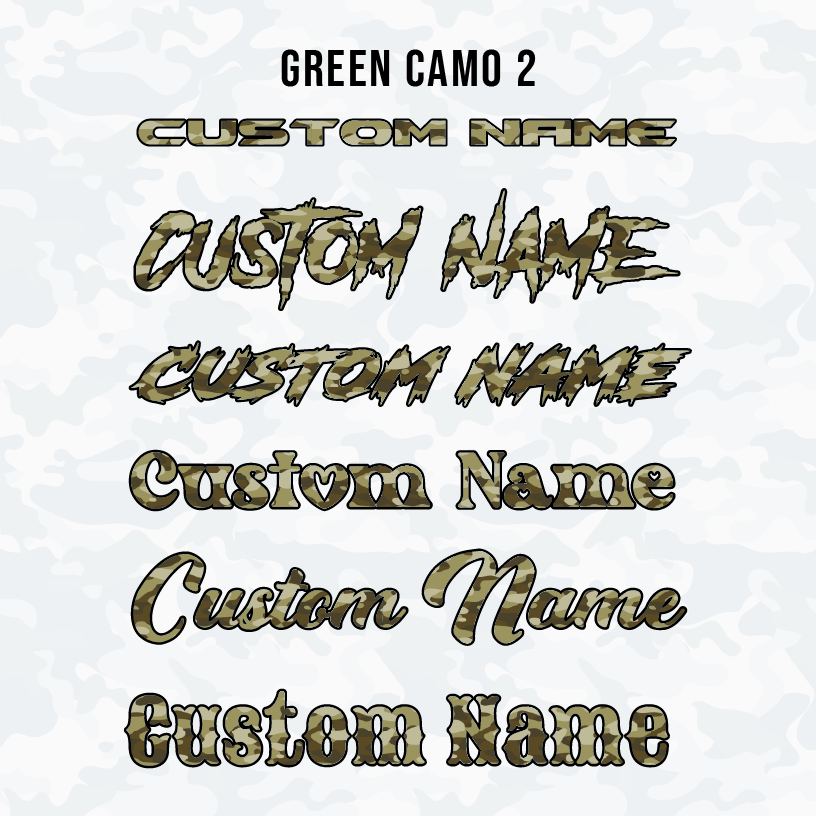 Camo Pattern Hood Name