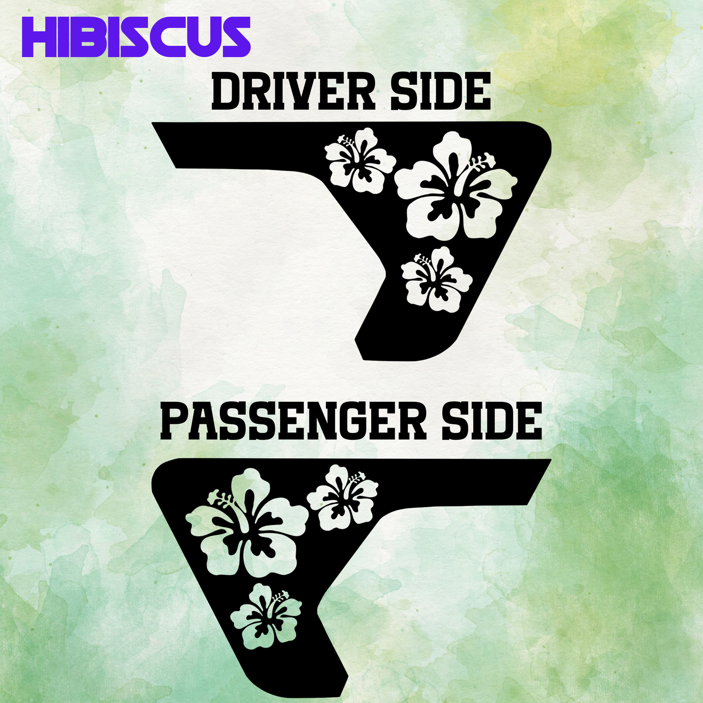 Fender Vent Decal - Hibiscus