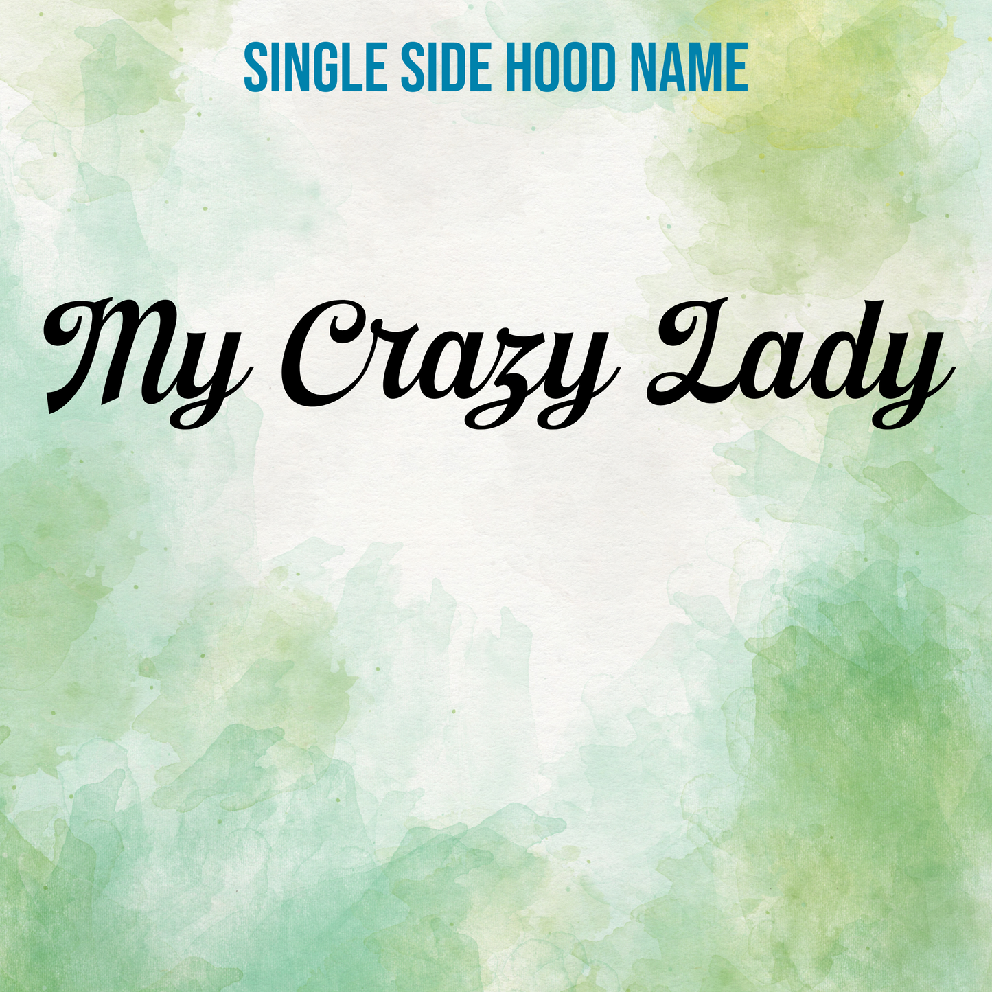 My Crazy Lady- Hood Name Single