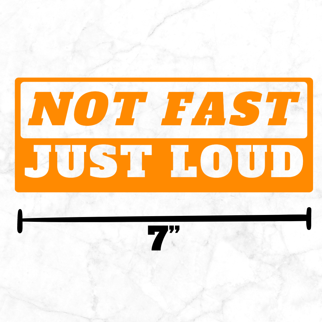 Not Fast Just Loud