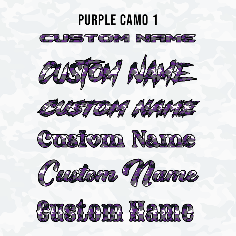 Camo Pattern Hood Name