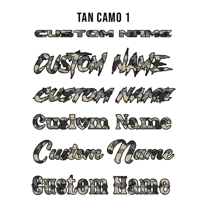 Camo Pattern Hood Name