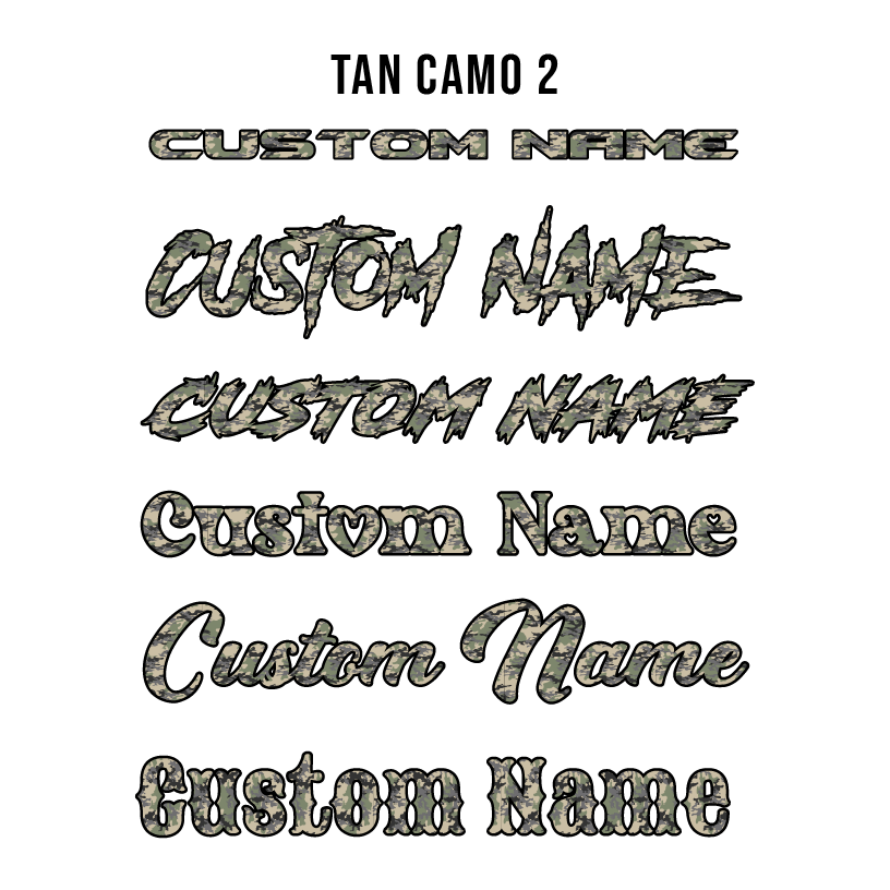 Camo Pattern Hood Name