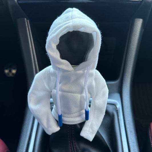 Shifter Cover- White Hoodie