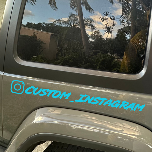 Custom Instagram Handle- Set of 2