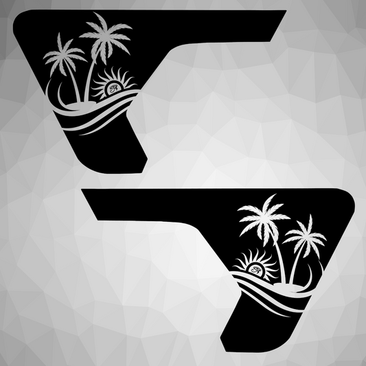 Fender Vent Decal- Palm Sun and Eye