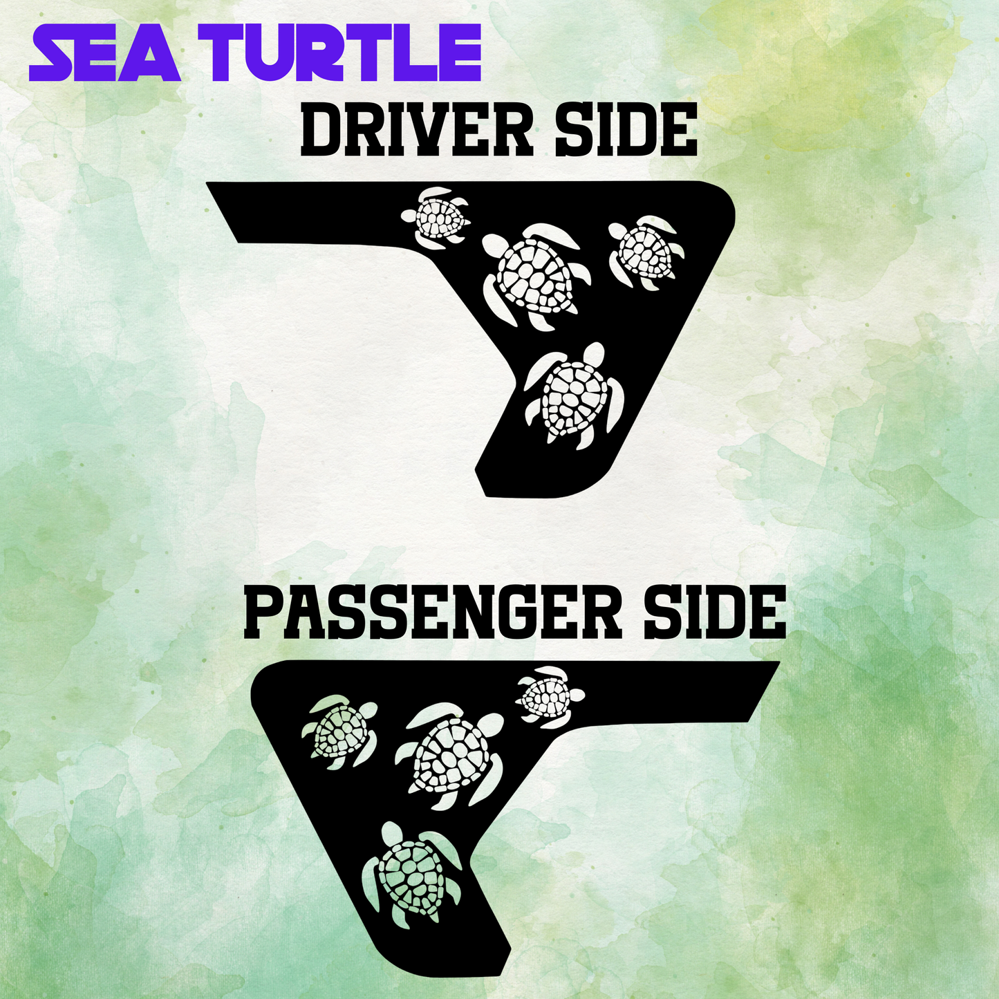 Fender Vent Decal - Sea Turtle